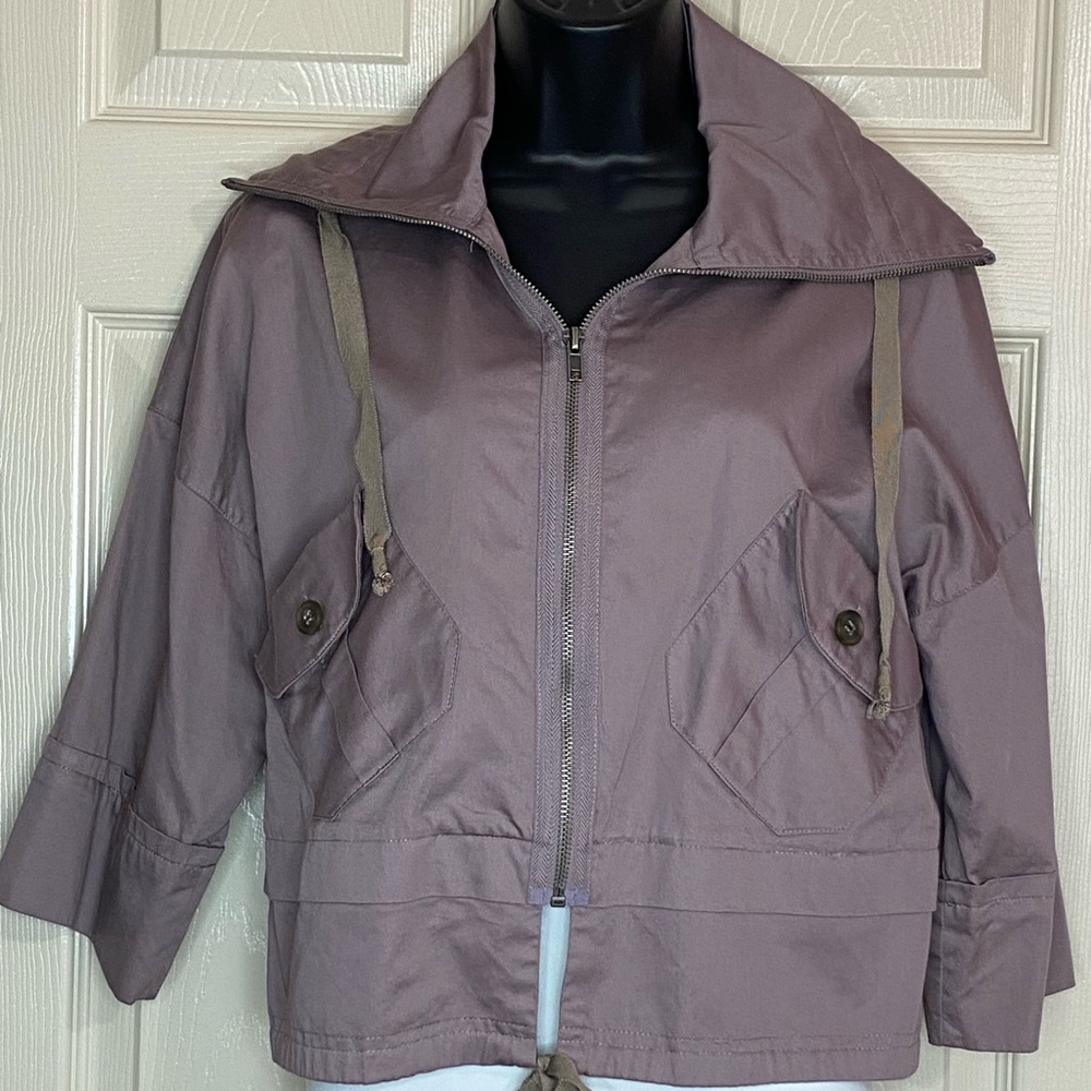 Simply Vera Wang Cotton Lightweight Short Spring Jacket Sz Small